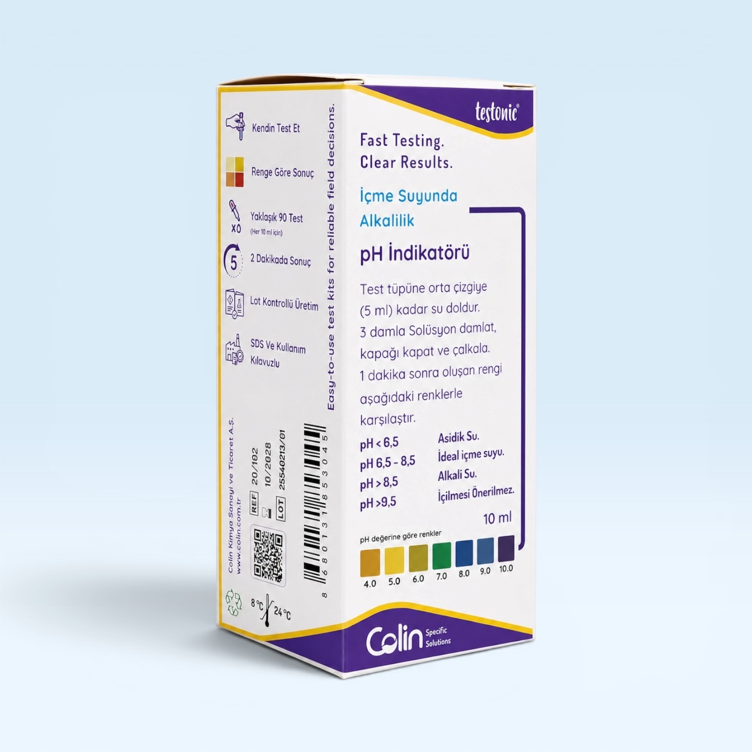 pH Test Indicator in Drinking Water